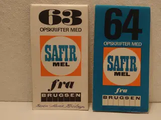 2stk vintage hæfter med kageopskrifter fra 1963-64