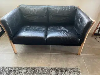 Lædersofa 2 personer