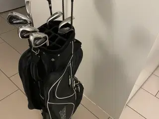 Golf begynder sæt med bag og 10 jern/køller