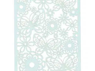 Lyseblå Blondekarton 10,5x15 cm - 10 stk.