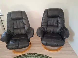 Ægte læder stole 