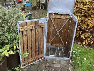 Affaldsstativ med låge