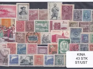 Kina Samling - 43 Stk. Stemplet/ustemplet