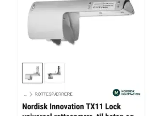 Rottespærre i rustfrit stål 