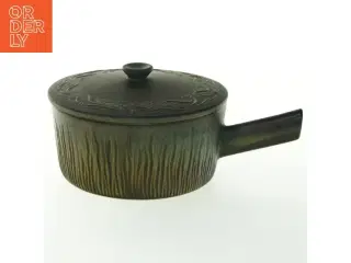 Keramik gryde med låg (str. Ø 14 cm)