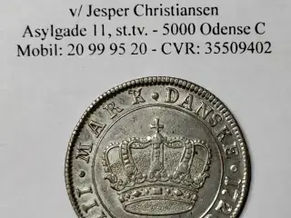 1 krone 1726 Danmark Siegs 20 / Hede 40
