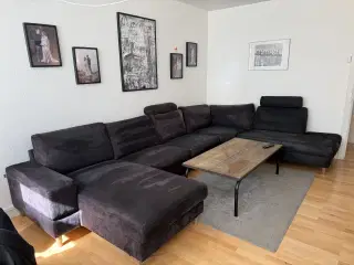 Stor U sofa med chaiselong