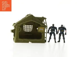 Legetøjs militærbunkersæt med figurer (str. 18 x 14 x 7)