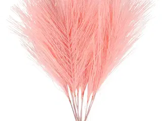 Kunstige fjer, L: 15 cm, B: 8 cm, lyserød, 10stk./ 1 pk.