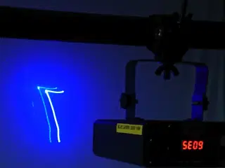 Udlejes - LASER LIGHT BLUE Beam Line 10 Watt.