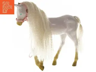 Plastikhest med lang manke (str. 30x30 cm)