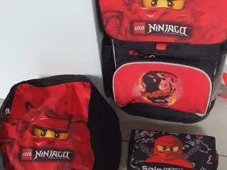 Ninjago skoletaske incl penalhus og idrætstaske