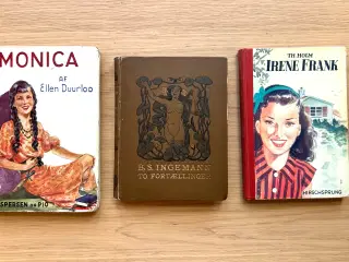 Et charmerende sæt af tre antikke danske bøger