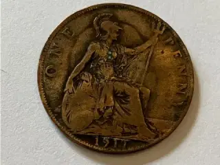 One Penny 1917 England
