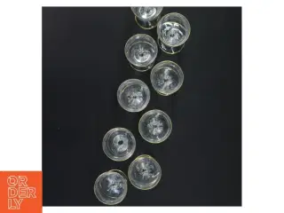 Sæt med 10 snapsglas fra Lyngby Glas"måge"