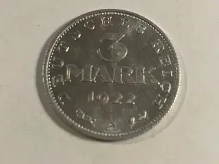 3 Mark 1922 A Germany