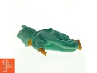 Dukke i grøn sparkedragt fra My Baby Love (str. 36,5 x 18 cm)