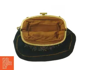 Vintage broderet håndtaske (str. 21x17 cm)