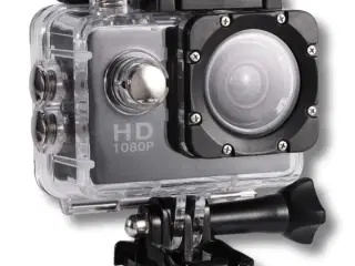 2 stk. Action Camera 1080P Vandtæt med tilbehør - Sort