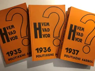 Hvem Hvad Hvor 1935-1937