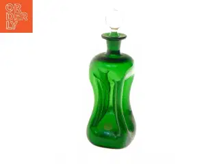 Grøn kluk flaske med prop (str. 24 cm)