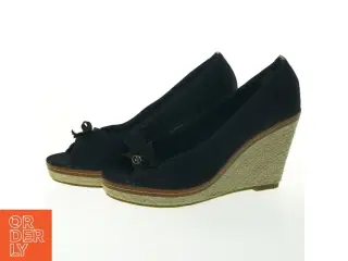 Sorte espadriller med kilehæl fra Tom Tailor (str. 43 )