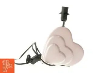 Hjerteformet keramik bordlampe (str. 24 cm)