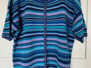 Cardigan / trøje, hjemmestrikket i merc. egyptisk