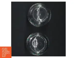 Sæt med malet glas karaffer og drikkeglas (str. 17 cm og 7,5 cm)