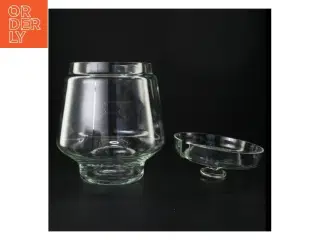 Glas punch bowle serverings skål(str. 27 x 21 cm)