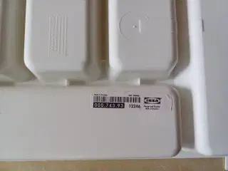 Bestikbakker 2 stk. nye / ubrugte i hvid plast