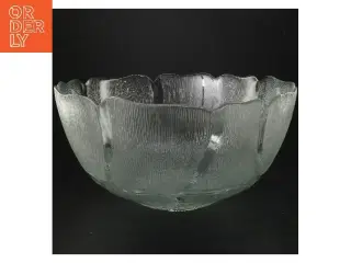 Glas skål med tekstur (str. Ø 31 cm)