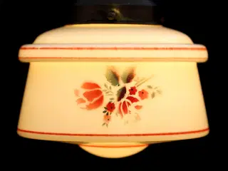 Art Deco glaspendel ca. 1930–40, E27, renoveret