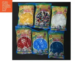 Hama perler i blandede farver fra Hama (str. 1000. perler. 6 pakker)