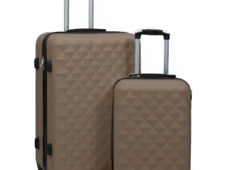 Kuffertsæt 2 stk. hardcase ABS brun