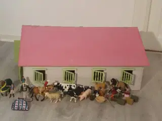 Schleich ridestald med lys.