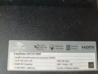 EasyNote ENTG71BM Packard Bell Laptop Bærbar