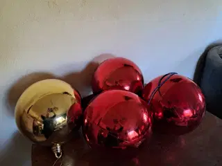 Kæmpe julekugler 4 stk