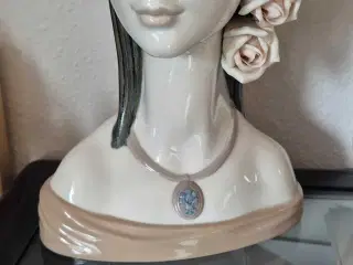 Lladro La Maja porcelænsbuste hoved 19