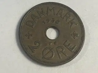 2 Øre 1936 Danmark