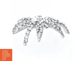 Sølvfarvet stjerneformet broche (str. 5,5 cm)