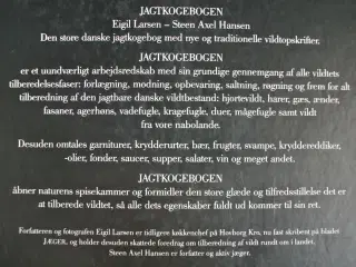 jagtkogebogen, af eigil larsen og steen axel hanse