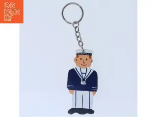 Nøglering med maritim figur (str. 12,5 cm)