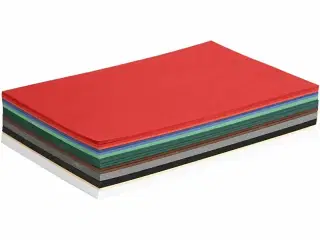 Julekarton, A4, ark 210x297 mm, 180 g, ass. farver, 300ass. ark/ 1 pk.