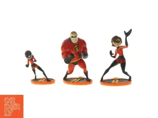 "De utrolige"-figurer 4 stk. (str. 5 x 4 og 9 x 6 og 12 x 7 og 9 x 5cm)