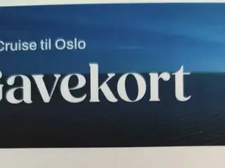 Gavekort til Minicruise Kbh/Oslo for op til 4 per.