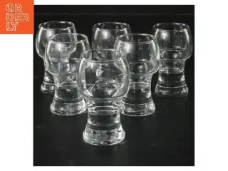 Sæt med 6 robuste glas (str. 6 stk Ø 4 cm længde 8 cm)