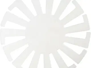 Flet-let-skabelon 10 stk. - Transparent, 8x14 cm