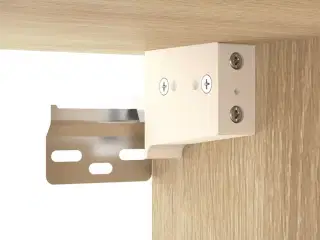 Tv-skabe 2 stk. 80x30x30 cm konstrueret træ sonoma-eg