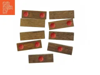 Mindgame Træklodser med røde prikker (str. 9 stk 7,5x2,5 cm)